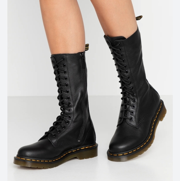 Dr. Martens Shoes - Dr. Martens Black Lace-Up Women's Boots